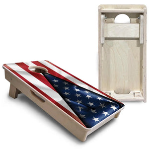 American Flag Triangle - Mini or Vacation Size Cornhole Boards by Cornhole Solutions, custom cornhole board detail photo 6