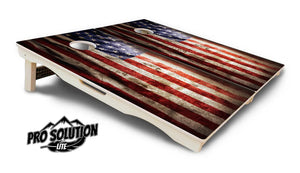 American Flag Cornhole Boards - Pro Solution Lite Series by Cornhole Solutions, custom cornhole board detail photo 5