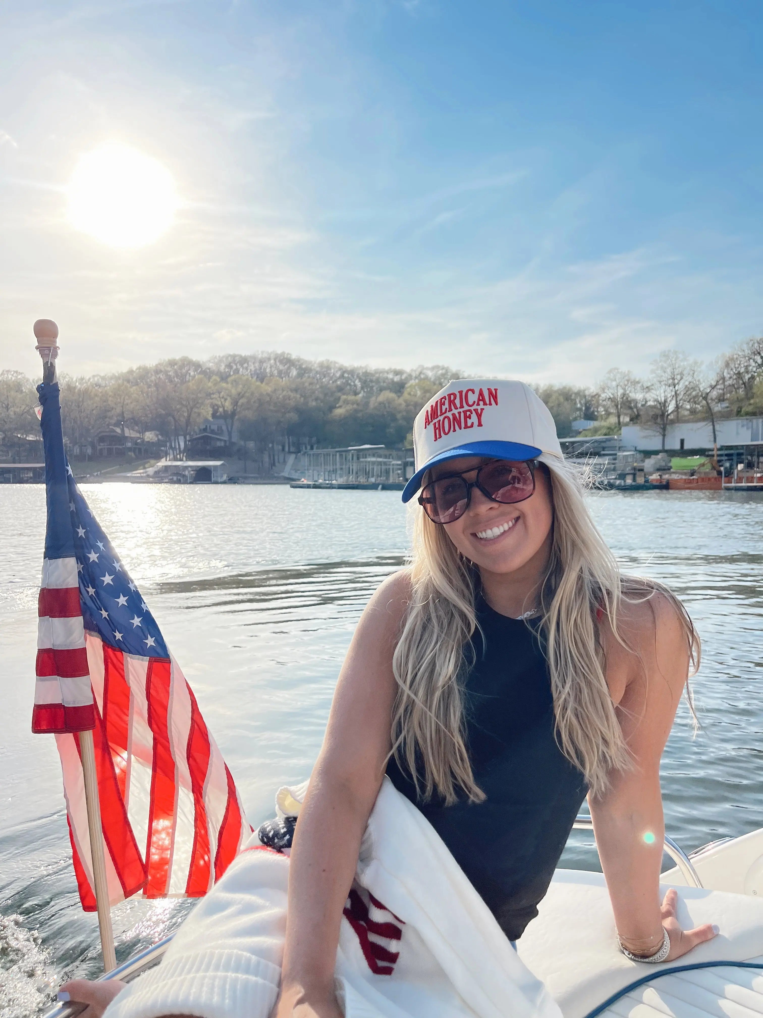 American Honey Vintage Trucker Hat KenzKustomz