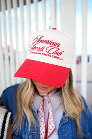 American Sports Club Vintage Trucker Hat KenzKustomz