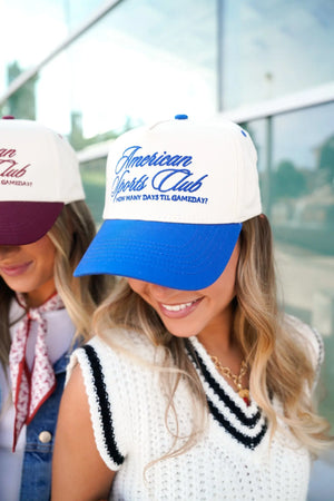 American Sports Club Vintage Trucker Hat KenzKustomz