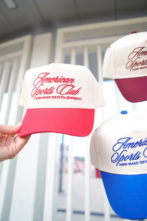 American Sports Club Vintage Trucker Hat KenzKustomz