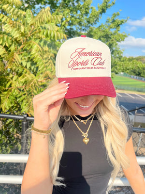 American Sports Club Vintage Trucker Hat KenzKustomz