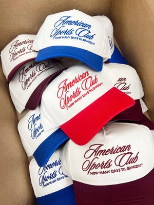 American Sports Club Vintage Trucker Hat KenzKustomz