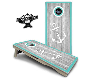 Anchor & Compass Cornhole Boards - Pro Solution Elite Series by Cornhole Solutions, custom cornhole board detail photo 3