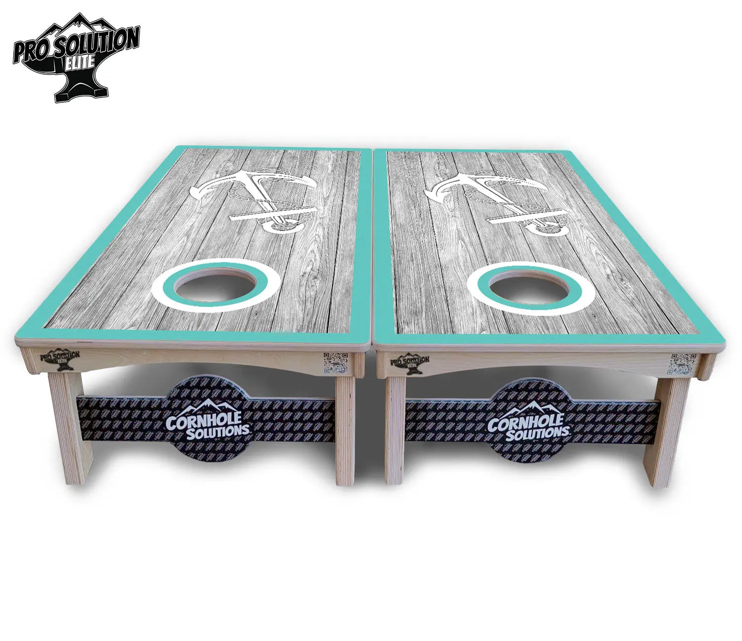 Anchor & Compass Cornhole Boards - Pro Solution Elite Series by Cornhole Solutions, custom cornhole board detail photo 4
