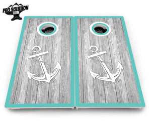 Anchor & Compass Cornhole Boards - Pro Solution Elite Series by Cornhole Solutions, custom cornhole board detail photo 5