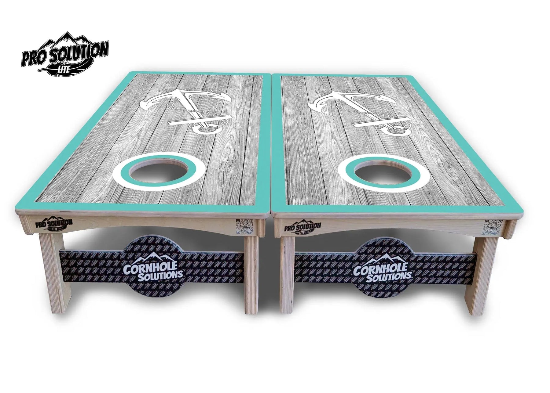 Anchor & Compass Cornhole Boards - Pro Solution Lite Series by Cornhole Solutions, custom cornhole board detail photo 5