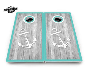 Anchor & Compass Cornhole Boards - Pro Solution Lite Series by Cornhole Solutions, custom cornhole board detail photo 7
