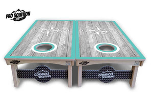 Anchor & Compass Cornhole Boards - Pro Solution Lite Series by Cornhole Solutions, custom cornhole board detail photo 9