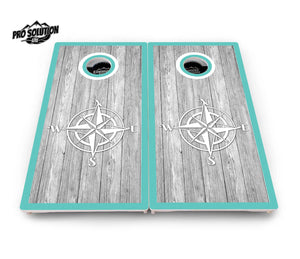 Anchor & Compass Cornhole Boards - Pro Solution Lite Series by Cornhole Solutions, custom cornhole board detail photo 10