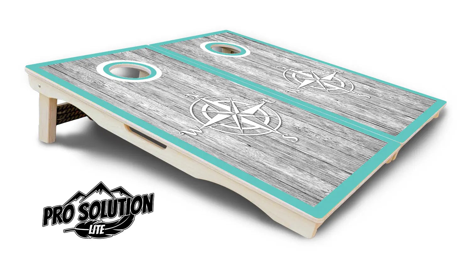 Anchor & Compass Cornhole Boards - Pro Solution Lite Series by Cornhole Solutions, custom cornhole board detail photo 11