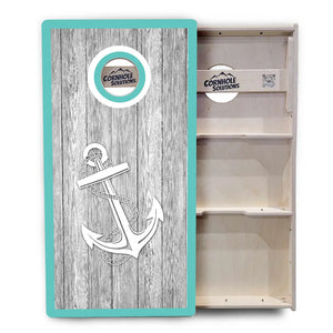 Anchor & Compass Cornhole Boards - Professional Tournament Series by Cornhole Solutions, custom cornhole board detail photo 3