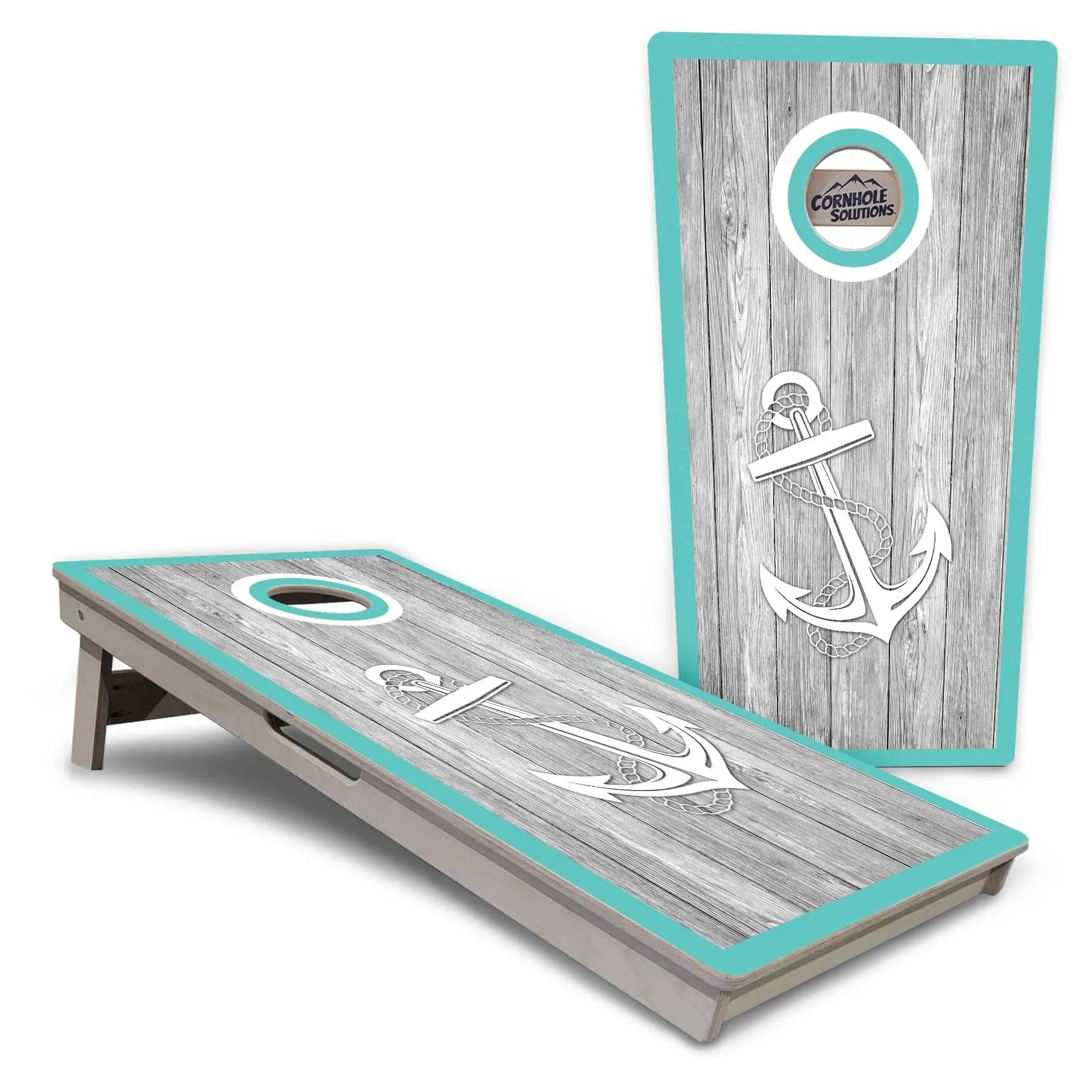 Anchor & Compass Cornhole Boards - Professional Tournament Series by Cornhole Solutions, custom cornhole board detail photo 4