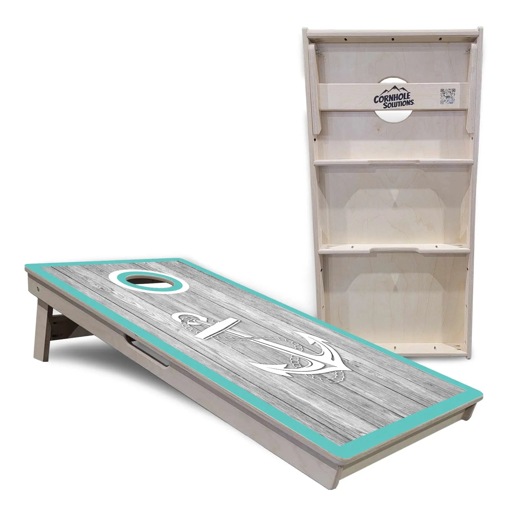 Anchor & Compass Cornhole Boards - Professional Tournament Series by Cornhole Solutions, custom cornhole board detail photo 7