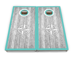 Anchor & Compass Cornhole Boards - Professional Tournament Series by Cornhole Solutions, custom cornhole board detail photo 9