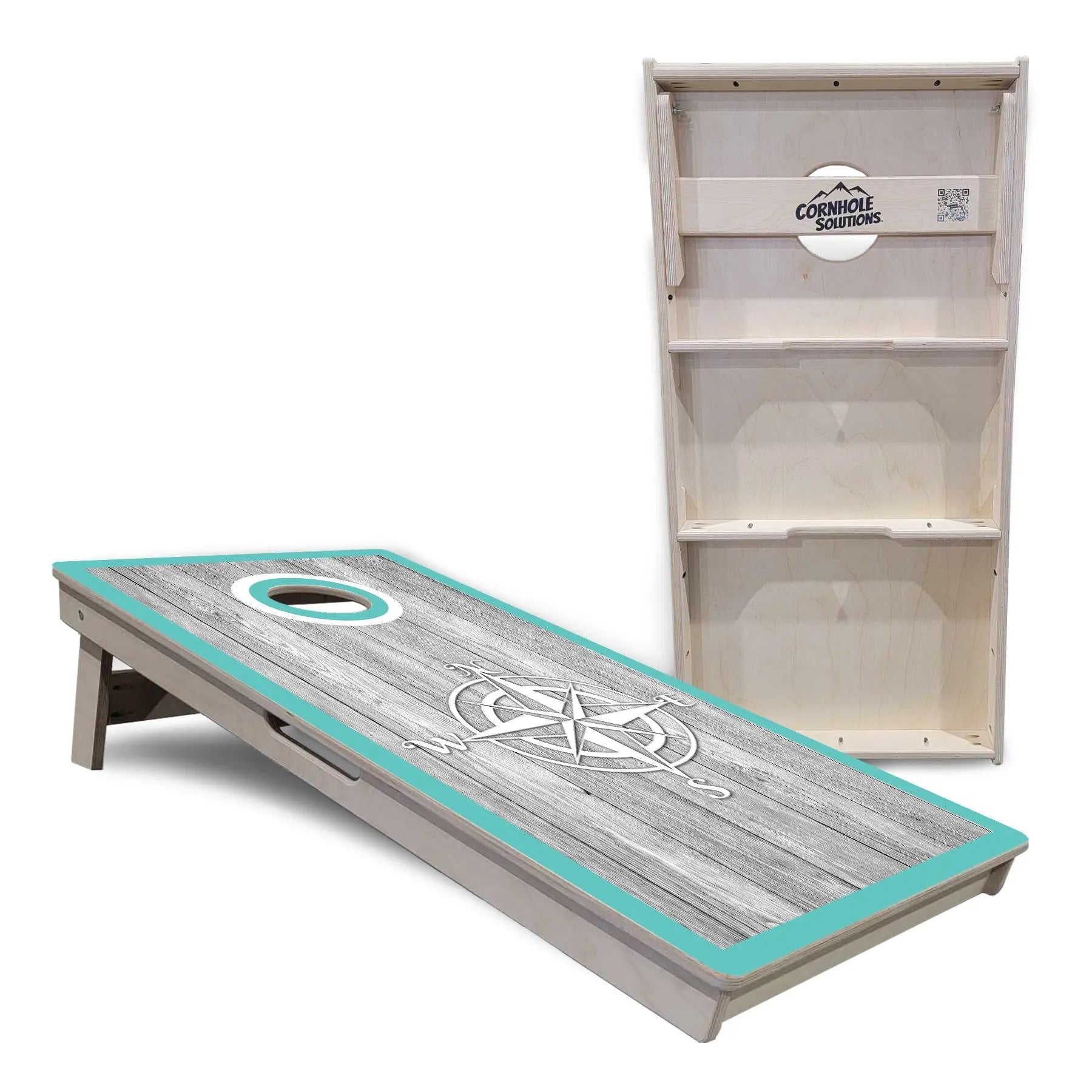 Anchor & Compass Cornhole Boards - Professional Tournament Series by Cornhole Solutions, custom cornhole board detail photo 10