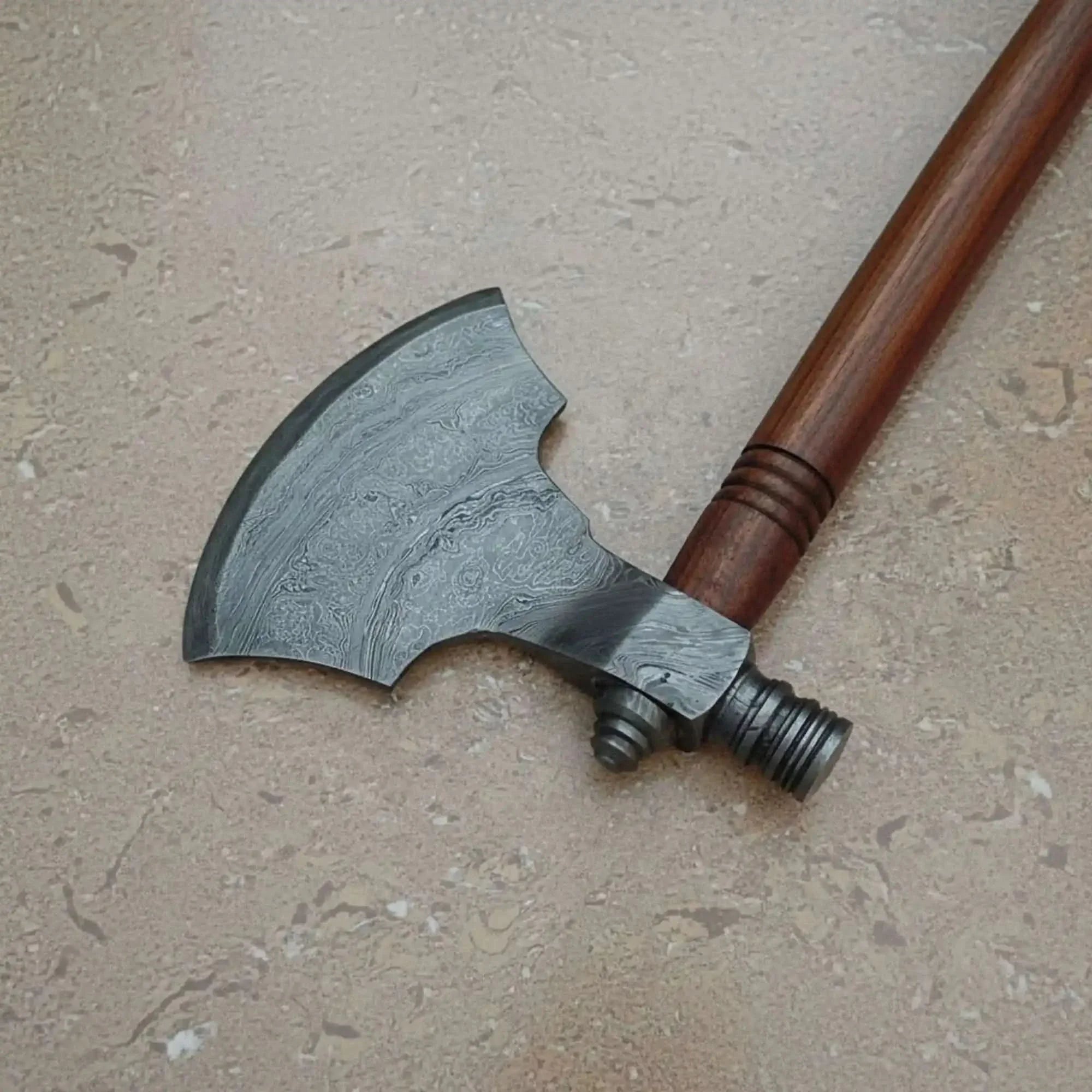Hand-forged Pipe Axe in Pattern-Welded Steel for Camping and Woodcraft by JW SteelCrafts, Southern lifestyle apparel main product photo