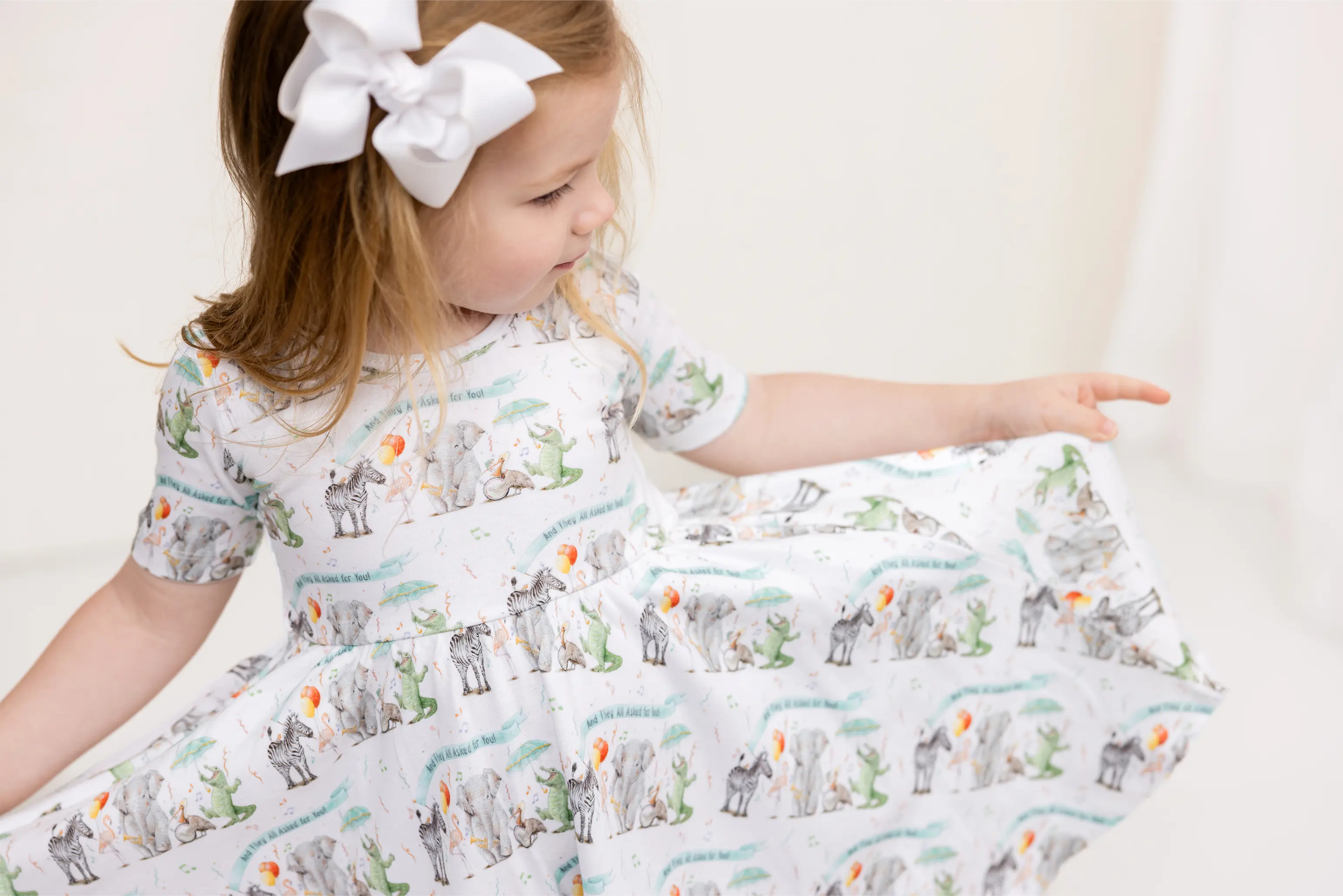 And They All Asked for You Organic Cotton Dress for Kids Nola Tawk