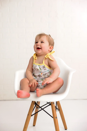 And They All Asked for You Organic Cotton Shoulder-Tie Onesie Nola Tawk