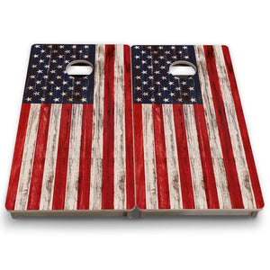 Antique Flag - Mini or Vacation Size Cornhole Boards by Cornhole Solutions, custom cornhole board detail photo 7