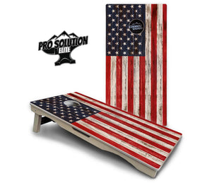 Antique Flag510 Cornhole Boards - Pro Solution Elite Series by Cornhole Solutions, custom cornhole board detail photo 2