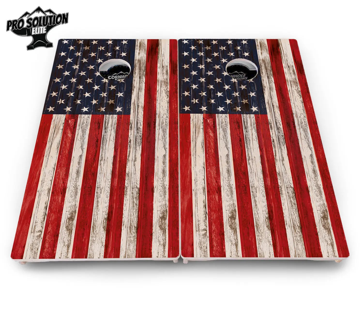 Antique Flag510 Cornhole Boards - Pro Solution Elite Series by Cornhole Solutions, custom cornhole board detail photo 4
