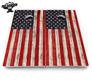 Antique Flag510 Cornhole Boards - Pro Solution Elite Series by Cornhole Solutions, custom cornhole board detail photo 4