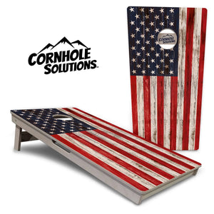 Antique Flag510 Cornhole Boards - Professional Tournament Series by Cornhole Solutions, custom cornhole board main product photo