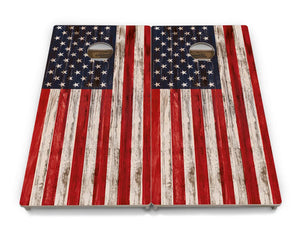 Antique Flag510 Cornhole Boards - Professional Tournament Series by Cornhole Solutions, custom cornhole board detail photo 2