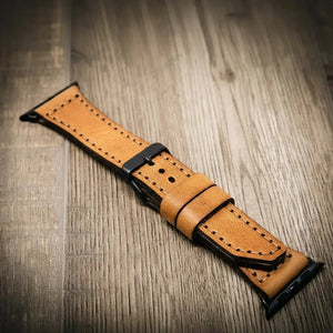 Apple Watch Leather Band by Bull Sheath Leather, handmade jewelry main product photo