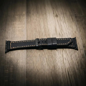Apple Watch Leather Band by Bull Sheath Leather, handmade jewelry detail photo 12