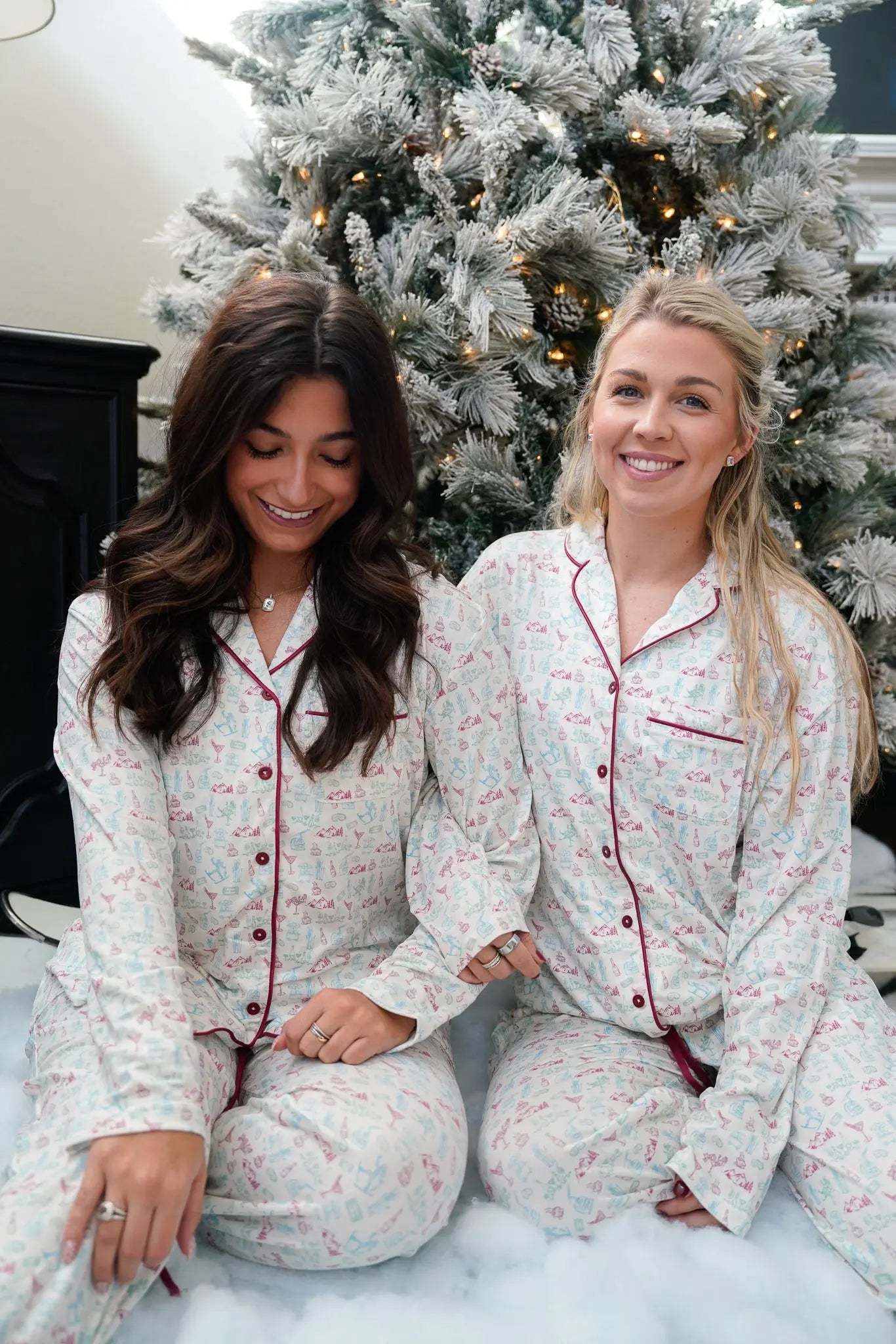 Apres Ski - Long Pajama Set by KenzKustomz, Southern food gift main product photo