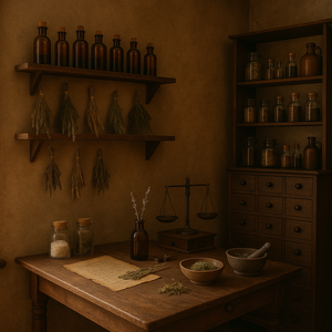 Atelier d’Apothicaire Wax Melt by Dewdrop Mystique LLC, scented candle detail photo 2