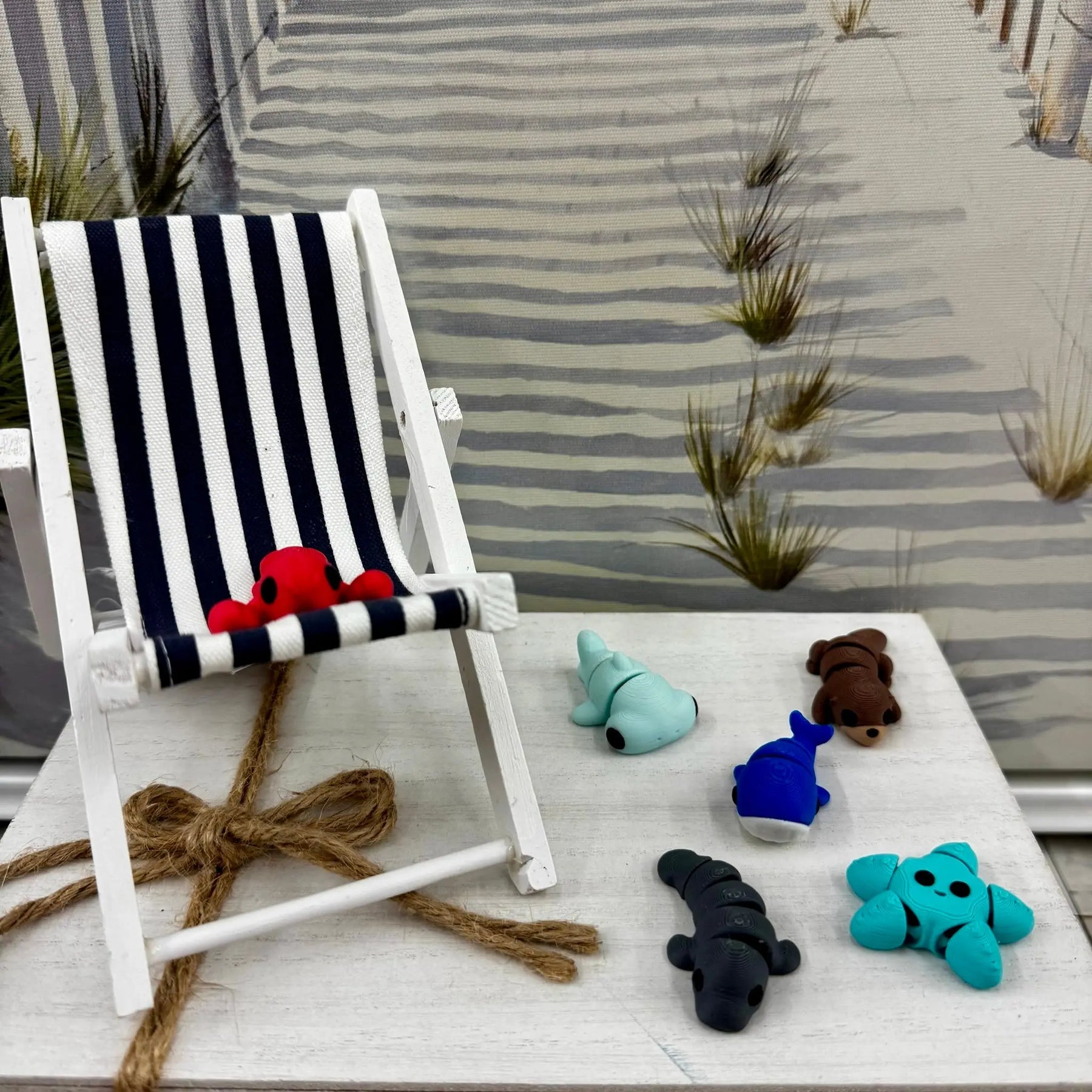 Aquatic Adventures Part 2 Mini Fidget Bundle | 3D Printed Ocean Toys by Mushroom Lady Co, paper gift main product photo