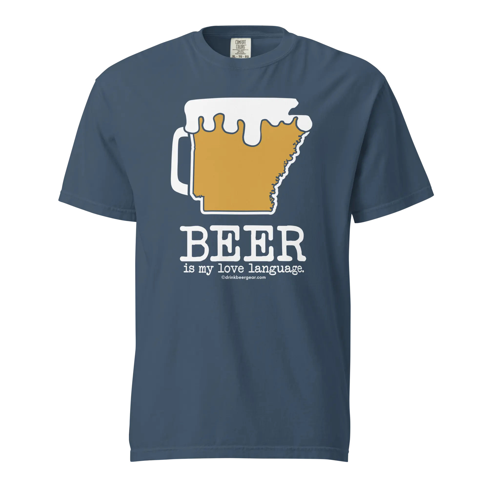 Arkansas Beer Mug Tee – Beer Is My Love Language. - COMFORT COLORS BRAND TEE Drink Beer Gear