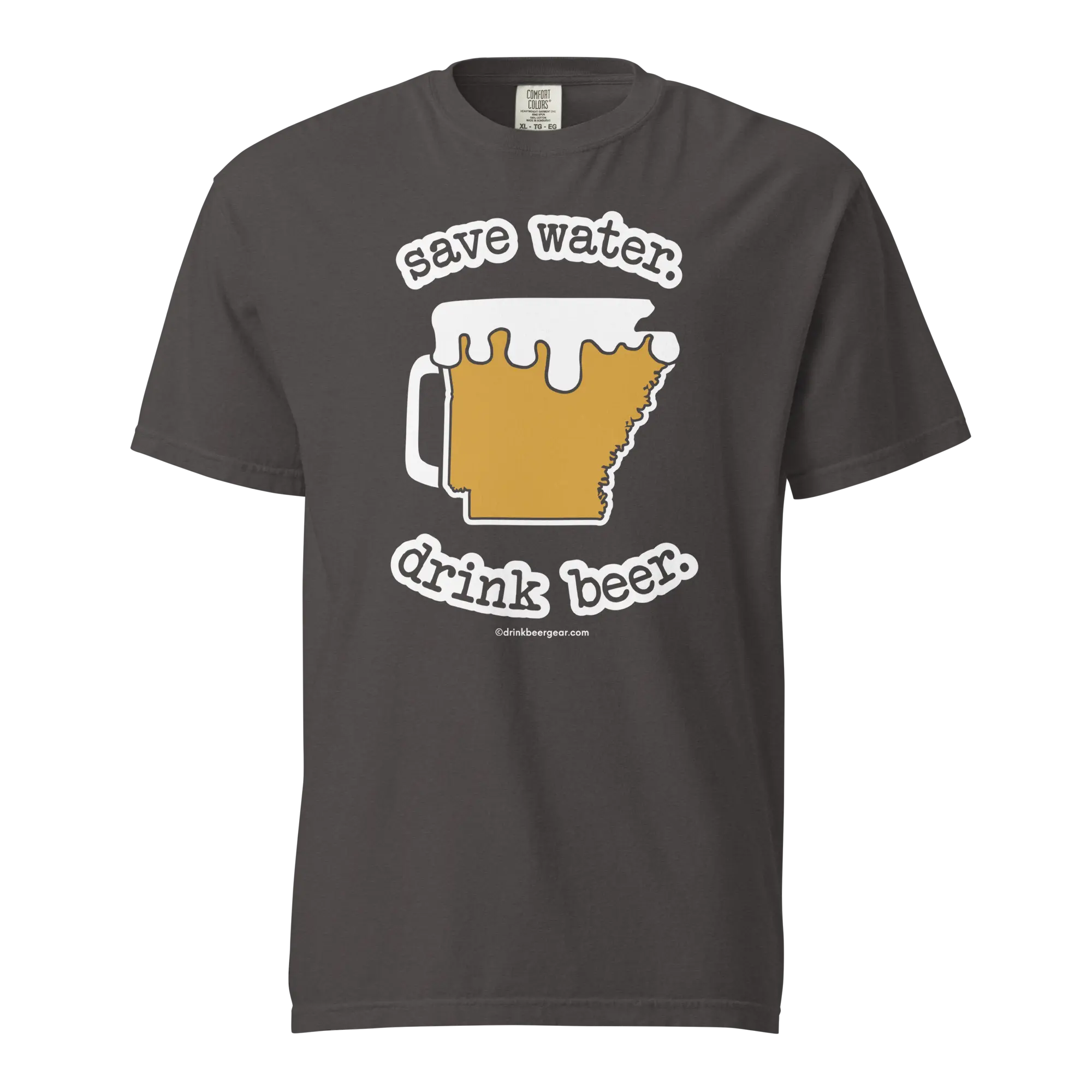 Arkansas Beer Mug Tee – Save Water. Drink Beer. - COMFORT COLORS BRAND TEE Drink Beer Gear