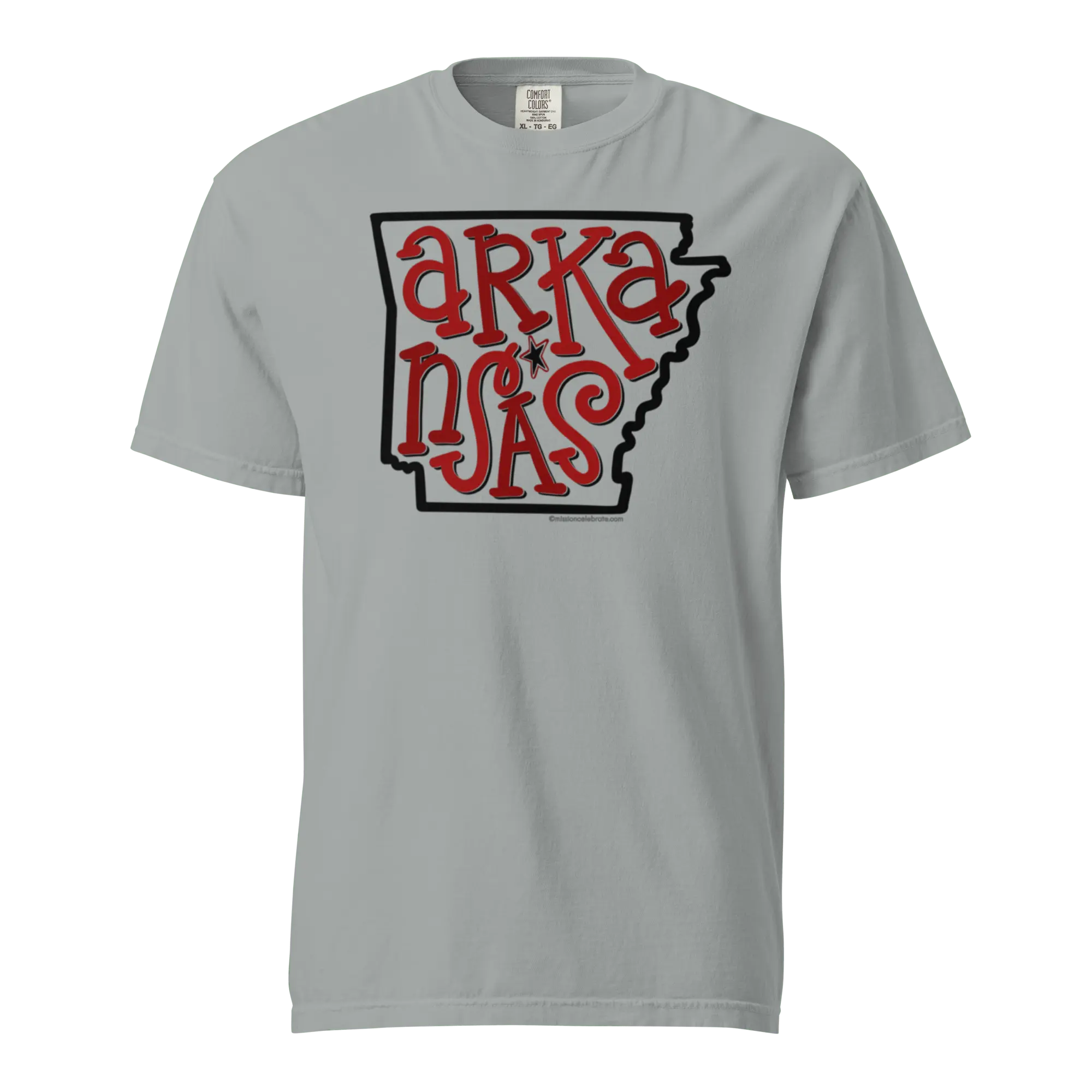 Arkansas T-shirt: Leslie Gonce Hand-Lettered Design - Comfort Colors Tee