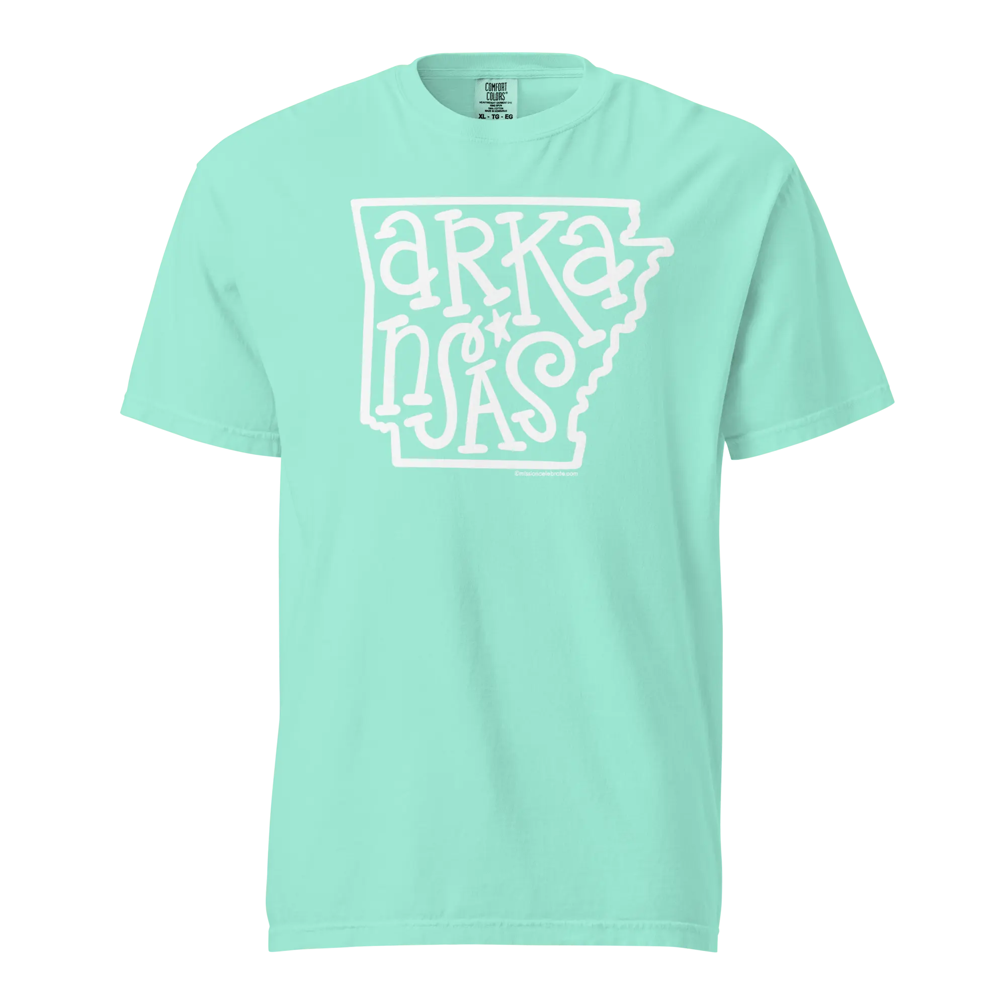 Arkansas State T-Shirt | Bouncy Letter Design | Leslie Gonce Art | Comfort Colors Tee | Main Street Collective