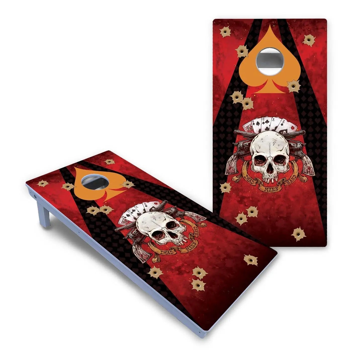 Artist Series Cornhole Boards - All Weather Series - Deadman's Hand Cornhole Solutions