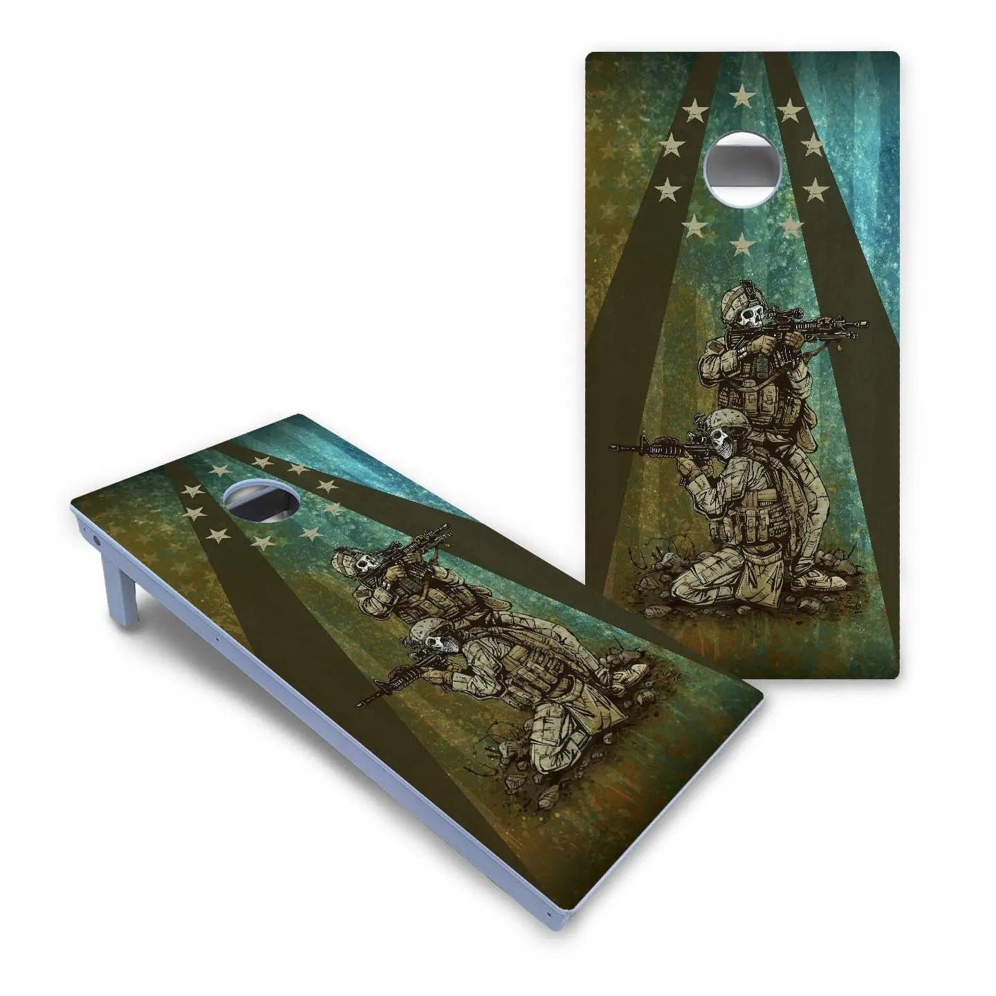 Artist Series Cornhole Boards - All Weather Series - Got Your Six Cornhole Solutions