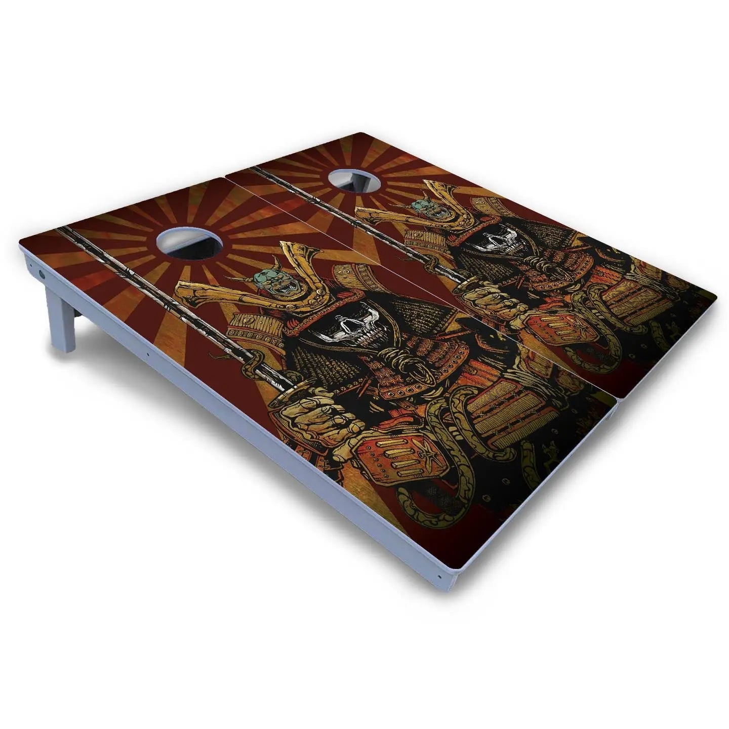 Artist Series Cornhole Boards - All Weather Series - Samurai by Cornhole Solutions, custom cornhole board detail photo 3