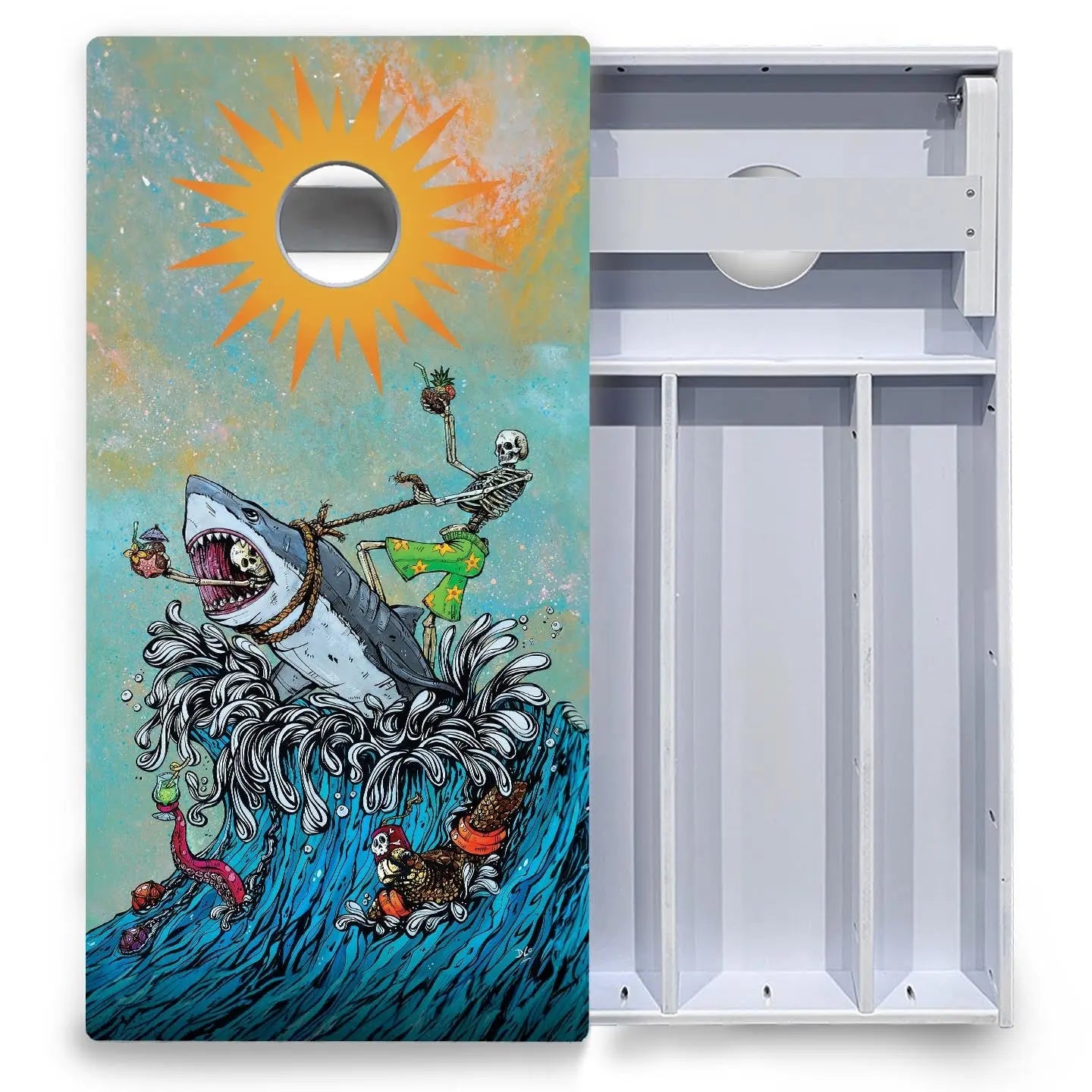 Artist Series Cornhole Boards - All Weather Series - Split Design by Cornhole Solutions, Southern home decor detail photo 9