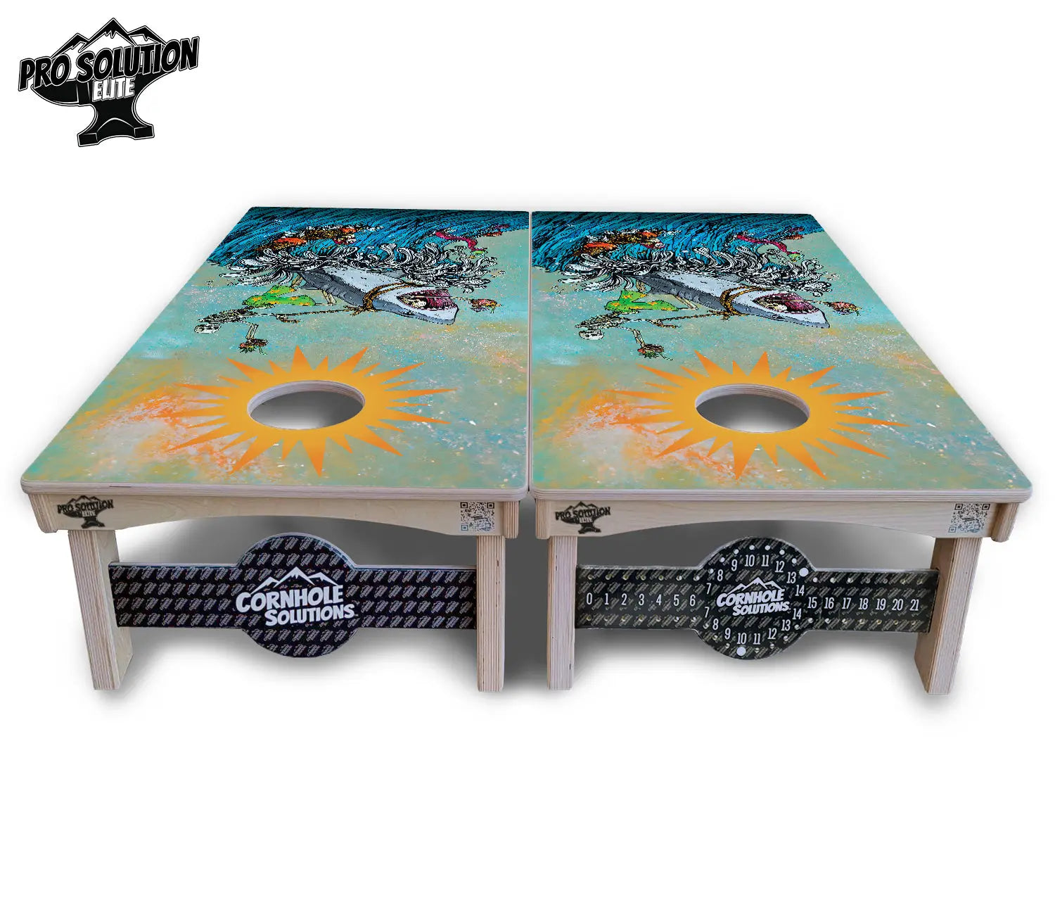 Artist Series Cornhole Boards - Pro Solution Elite Series by Cornhole Solutions, custom cornhole board detail photo 26