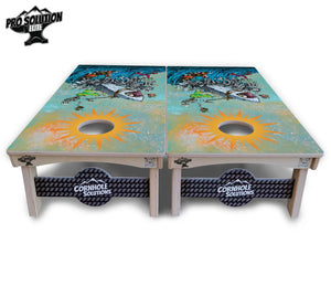 Artist Series Cornhole Boards - Pro Solution Elite Series by Cornhole Solutions, custom cornhole board detail photo 27