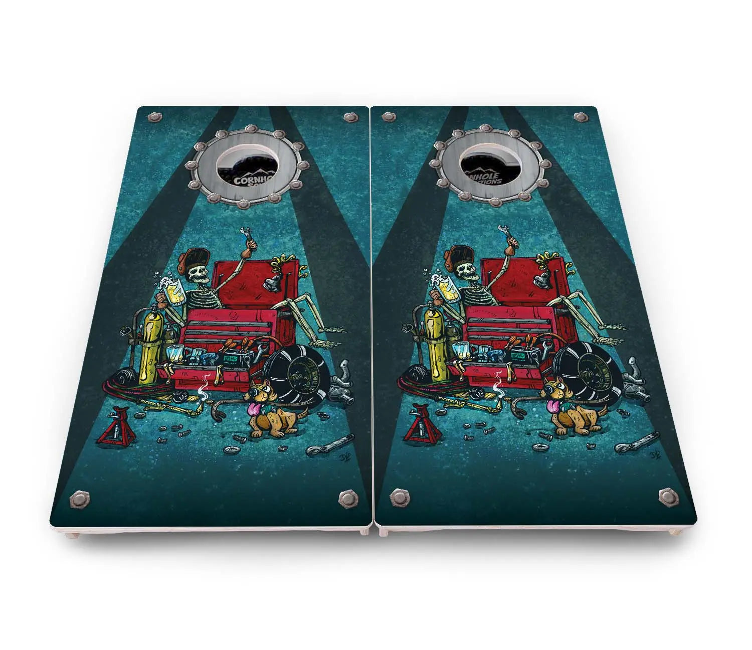 Artist Series Cornhole Boards - Pro Solution Elite Series by Cornhole Solutions, custom cornhole board detail photo 55
