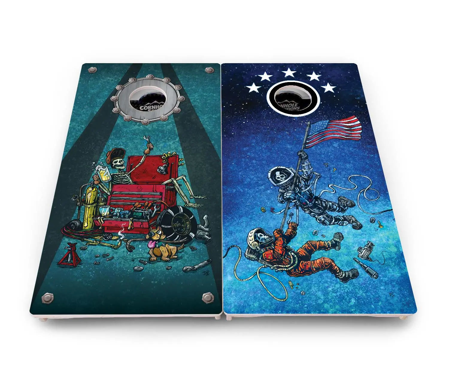 Artist Series Cornhole Boards - Pro Solution Elite Series by Cornhole Solutions, custom cornhole board detail photo 56