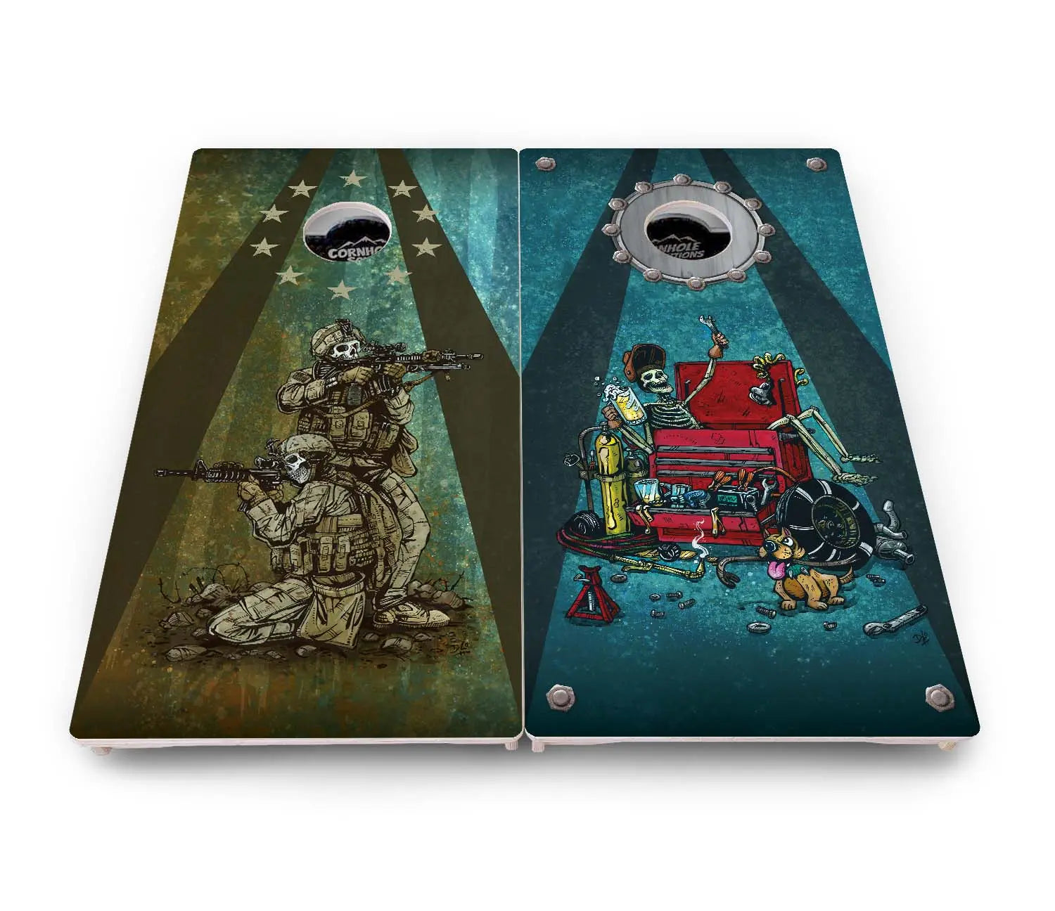 Artist Series Cornhole Boards - Pro Solution Elite Series by Cornhole Solutions, custom cornhole board detail photo 57