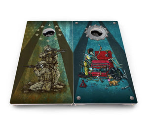 Artist Series Cornhole Boards - Pro Solution Elite Series by Cornhole Solutions, custom cornhole board detail photo 57
