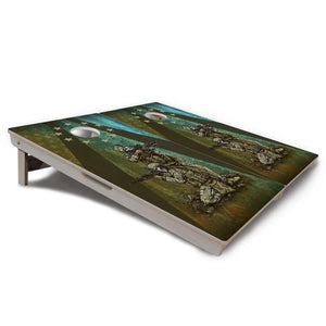 Artist Series Cornhole Boards - Professional Tournament Series - Got Your Six by Cornhole Solutions, custom cornhole board detail photo 3